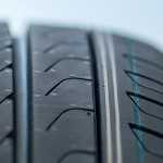 car tyres in row